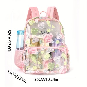 Nouveau design 2025 – Sac à dos transparent en PVC tendance et mignon, imperméable, avec imprimé dessin animé, idéal pour l'école - Product Image 3