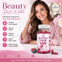 Vitamines capillaires personnalisées sans sucre à la biotine 5000mcg pour adolescents – Santé quotidienne des cheveux, de la peau et des ongles – Vente en gros OEM