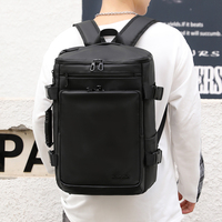 Sac à dos professionnel pour ordinateur portable 15,6 pouces, tendance, imperméable, grande capacité, avec port de charge USB