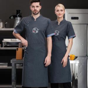 Diseñador de moda Chef abrigo uniforme logotipo personalizado cocinero uniforme Chef chaqueta uniforme para Chef - Product Image 4