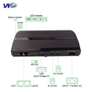 WGP DC MIni Ups para Wifi Router Mini DC Poe Salida 9V 12V 15V 24V Mini Ups Poe Powerbank 48V - Product Image 3