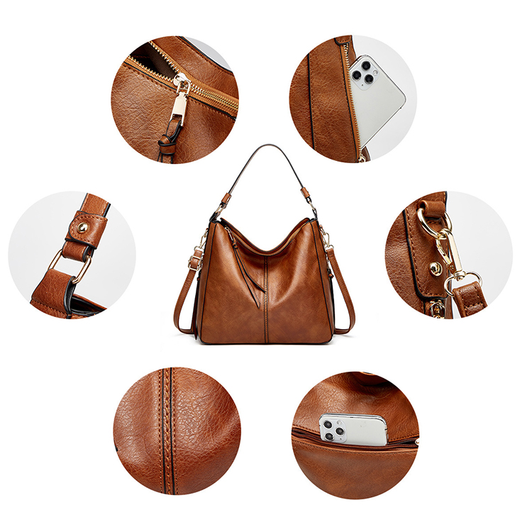 2022 fashion ladies shoulder Tote bags  3 in 1 Large Capacity PU Leather Purse and crossbody handbags sets for women
