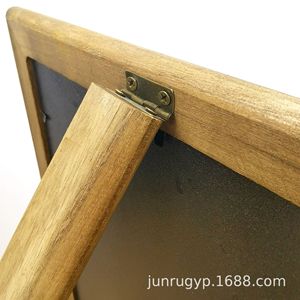 ขาตั้งกระดานดำไม้สีเรโทร งานฝีมือตกแต่งบ้านแบบด้านเดียว - Product Image 5