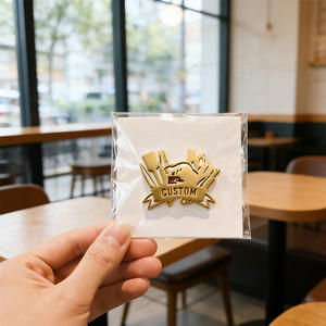 Pins de Solapa de Recuerdo de Restaurante, Insignias Metálicas Personalizadas, Gorro de Chef de Cocina Culinaria, Coleccionables de Esmalte de Marca, Regalos para Clientes - Product Image 6