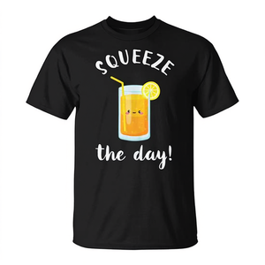 Citation inspirante : « Profitez de la journée » – T-shirt débardeur inspiré du jus d'orange pour les promotions - Product Image 2