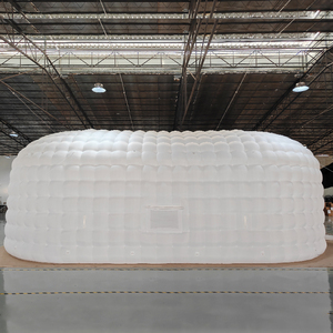 Bán Hot xách tay LED Disco chiếu sáng Câu lạc bộ di động câu lạc bộ đêm Lều <span class=keywords><strong>Inflatable</strong></span> Cube Đảng lều cho sự kiện ngoài trời cho thuê Trắng - Product Image 4