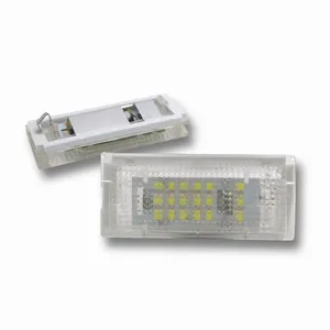 Luces de matrícula LED NSSC para 3 Series E46 4D 18SMD 6500K Xenon White Can-Bus Reemplazo de lámparas de etiqueta sin errores