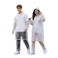 Ensemble imperméable jetable pour adultes, pantalon de pluie long de randonnée, couvre-chaussures imperméables de style séparé