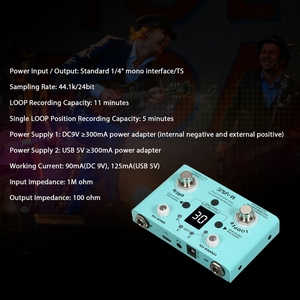 <span class=keywords><strong>M</strong></span>-VAVE LOST TEMPO Pedal de Efectos de Batería y Looper, Efector Mini 2 en 1 Looper y Caja de Ritmos, Pedal Looper con Doble Interruptor de Pie - Product Image 5