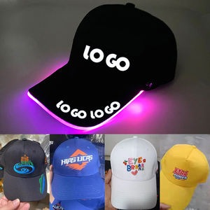 Cappello Hiphop da Baseball con luci fluorescenti per forniture musicali DJ e novità per feste in Costume - Product Image 2