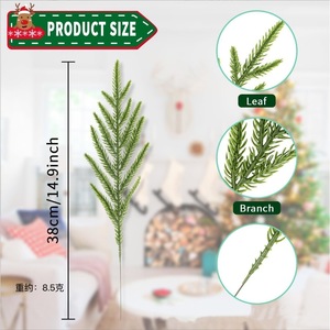 Ruyin Artificial Pine Needle Decorations Soft Rubber Christmas <b>Ornaments</b> 120cm For Holiday Decoration - Product Image 3