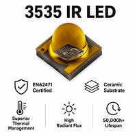 Diode LED IR haute puissance 3535 1400nm 1500nm 3W 12W certifiée EN62471, substrat céramique plaqué or, LED SMD infrarouge 3535 IR