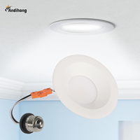 Liquidation 6 pouces Commercial Intérieur 5CCT Spot Lumières Panneau Lampe En Aluminium Downlight Intérieur Monté lumière led projecteur