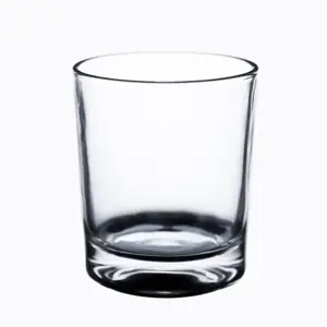Taza cilíndrica de cristal transparente con logotipo personalizado para clientes, taza de agua potable o jugo para fiesta