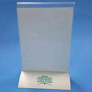 בסיס אלומיניום פורטרט אקריליק | מחזיק סימן כרטיס תפריט אקרילי מחזיק 8.5 אנכי "x 11" | a4 | a5 - Product Image 4