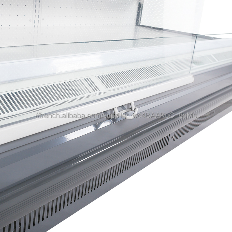 Adapté aux besoins du client D'air Vertical Rideau Congélateur Armoire Pour Fraîche de Supermarché D'affichage De Marchandises