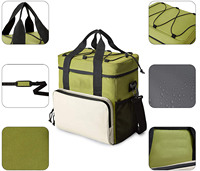 Ibeiker personnalisé 24 canettes de bière pique-nique boîte sac étanche alimentaire congelable sac à bandoulière 24L isolé thermique sac isotherme isolation