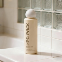Bouteilles de lotion, d'après-shampoing et de shampoing vides en plastique PET de 100 ml/500 ml avec logo personnalisé imprimé à l'écran, avec bouchon à rabat, pour les soins de la peau de luxe en voyage