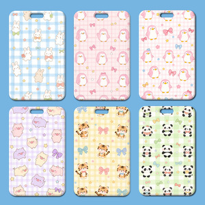 Wholesale Cartoon Animal Card Cases Cartoon Figure Hanging Student Card Holder