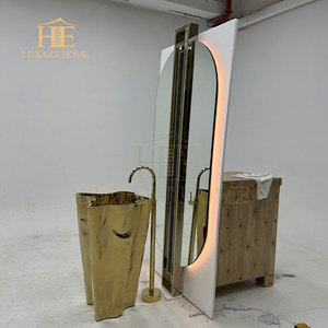 Modern Smart Hanging Full-length Art <strong>Deco</strong> Glass Bathroom <strong>Mirror</strong> Anti-fog Oval Vanity <strong>Mirror</strong> with LED Lighting - Product Image 3