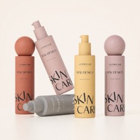 Flacon pompe en plastique PET 150 ml pour soins de la peau et cosmétiques, flacon personnalisé pour lotion corporelle, nettoyant visage, huile essentielle, sérum