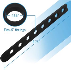Sangles en caoutchouc pour <span class=keywords><strong>porte</strong></span>-vélos, pack noir, compatibles <span class=keywords><strong>Thule</strong></span> 534, conception extensible, bandes de transport polyvalentes - Product Image 2