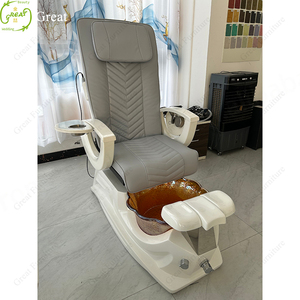 Nuevo diseño gris salón de belleza muebles masaje uñas Spa silla eléctrica reclinable pedicura silla con bomba de chorro - Product Image 3