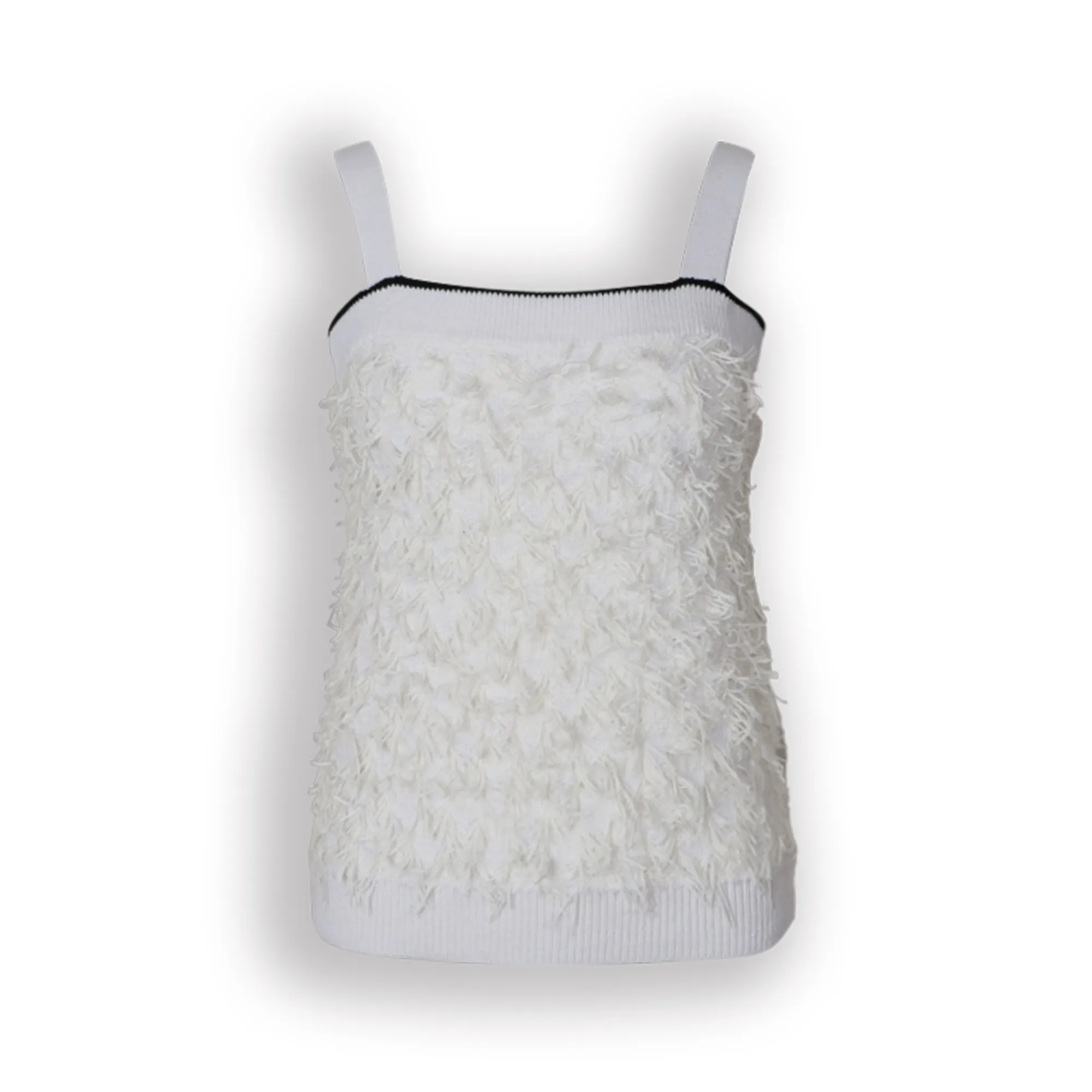 Ultimo prodotto di buona qualità cotone Sexy nappe maglia cinturino Crop Top per le donne