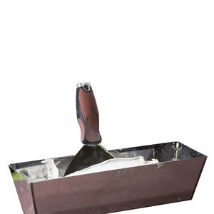 Scatola spatola in acciaio inossidabile muro a secco in muratura vassoio secchio con impugnatura morbida coltello per mastice per intonacatura in muratura - Product Image 3