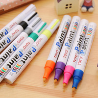 Marqueurs de peinture permanents à base d'huile en acrylique personnalisés avec logo imprimé, 12 couleurs, double pointe fine/extra fine, ensemble de stylos