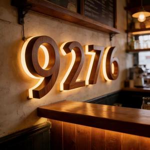 Enseigne commerciale personnalisée en acrylique IP65, fabriquée directement par SONGWEN, lettres 3D rétroéclairées par LED, lumière blanche chaude douce 2700K, installation facile - Product Image 3