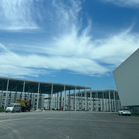 Estructura Metálica Prefabricada para Fábrica/Almacén, Estructura Industrial de Gran Envergadura, Edificio de Acero Prefabricado