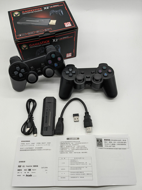 X2 Plus Console 4K HD Retro Game Stick GD10 Plus Built-In 50 Emulators 30000+ Games Video TV Game Console Stick