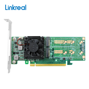 LRNV9547L-4I PCIe 3.0 x16至4端口<span class=keywords><strong>M</strong></span>.<span class=keywords><strong>2</strong></span> NVMe固态硬盘交换机适配器卡低调 - Product Image 1