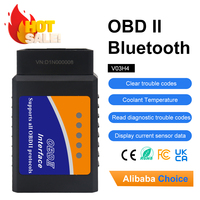 V03H4 Supported 9 Protocol Mini Style OBDII Handheld Car Diagnostic Tool Smart Fault Code Reader Auto Diagnostic Inspection Tool