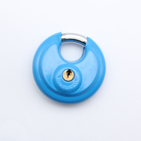 Étanche Durable disque rond cadenas surjeteuse clé 70MM haute sécurité auto-stockage peinture en aérosol acier inoxydable petit