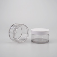 Conteneur de pots de crème PET en plastique cosmétique vide de 100g