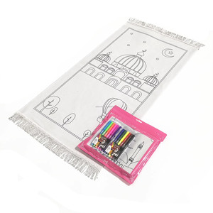 2025 बच्चों की प्रार्थना रग रंग गतिविधि बच्चों की छुट्टी उपहार रंग बच्चों को 12 पीसी रंग के साथ प्रार्थना मैट - Product Image 3