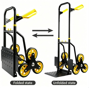 Carrello Saliscale Pieghevole a 3 Ruote per Carichi Pesanti, Capacità 150 kg, per Traslochi e Magazzino - Product Image 6