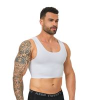 Débardeur gainant sans couture en maille respirante pour hommes, idéal pour les personnes transgenres FTM, pour dissimuler la gynécomastie