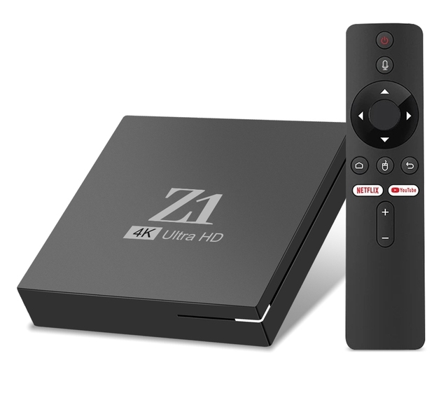 2024 IATV Z1 Allwinner H313 Quad Core Android 10 TV Box 2.4G 5G Wifi Smart BT Voice Remote 2GB 16GB 4K Media Player Set Top Box