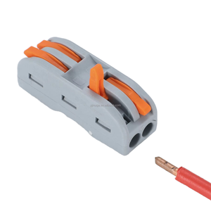 2-Pin Compact facile connessione rapida crimpatura terminale 250V 32A rame Splicing Press connettori cablaggio - Product Image 1