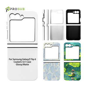 Coques de téléphone vierges 3D 2-en-1 enduites, mates et brillantes, pour Samsung Z <span class=keywords><strong>Flip</strong></span> 6, vente en gros Prosub Factory - Product Image 2