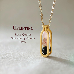 Collar Minimalista de Acero Inoxidable 316, Impermeable, con Colgante de Cuarzo Natural para Protección y Sanación, Regalo de Meditación para Ella - Product Image 4