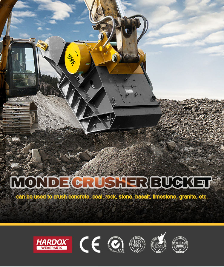MONDE UJ 200 Crusher Bucket - Durable & Efficient Solutions