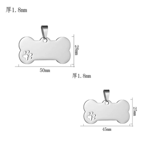 ป้ายห้อยคอสุนัขรูปกระดูก ป้ายชื่อสัตว์เลี้ยงแบบเรืองแสง 6 สี ทำจากซิลิโคน - Product Image 5