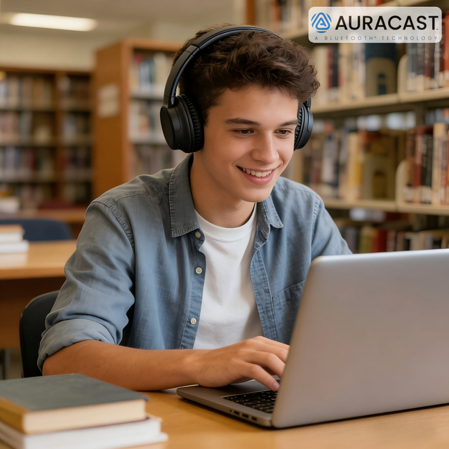BH682G Auracast BT on Ear Headphone BT6.0 LE Audio Multi-Device Broadcasting Ultra-Low Power 35Hrs Playtime Classroom Broadcasts