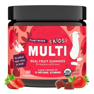 Gummies multivitaminées pour enfants OEM, saveur fraise bio, à base de plantes, 13 vitamines, 90 unités - Product Image 1