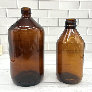 Amber Glass Reagent Medical Grade 1L Flaschen mit licht blockierender Schutz funktion für die Verwendung im Labor für Apotheken compound ierung - Product Image 1