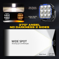 Nueva llegada 5 pulgadas mejores vainas de luz LED 12V 24V Tirador Lateral todoterreno foco para camiones para modelos Silverado Hilux 6000K
